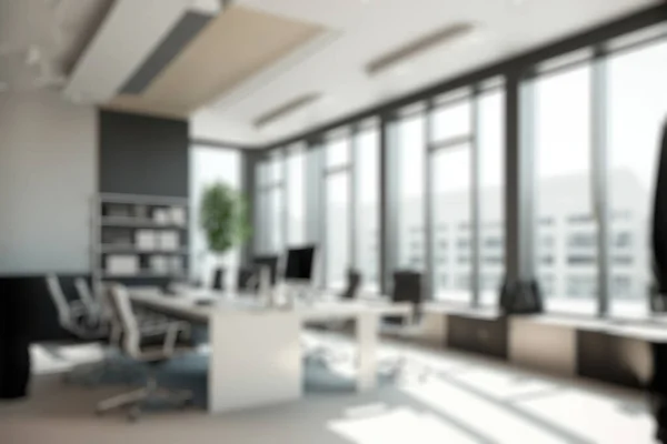 Blur Background Modern Office Interior Design Contemporary Workspace Creative Business — Foto Stock
