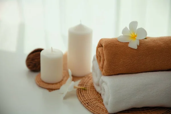 Spa Accessory Composition Set Day Spa Hotel Beauty Wellness Center — Foto Stock