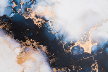 Soyut arkaplan için özgün tablodaki mermer mürekkep soyut sanat. Boyama, ombre alkol mürekkebinin pürüzsüz mermer arkaplan desenini yaratmak için yüksek kaliteli kağıt dokusuna boyanmış. .