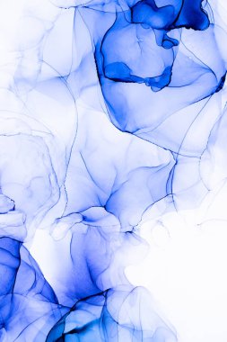 Soyut arkaplan için özgün tablodaki mermer mürekkep soyut sanat. Boyama, ombre alkol mürekkebinin pürüzsüz mermer arkaplan desenini yaratmak için yüksek kaliteli kağıt dokusuna boyanmış. .