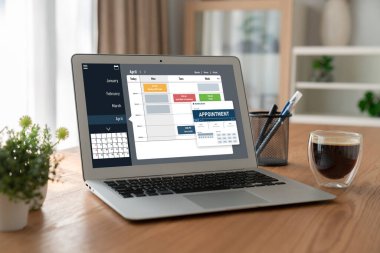 İnternet sitesindeki modish regrition için çevrimiçi aplikasyon rezervasyon takvimi