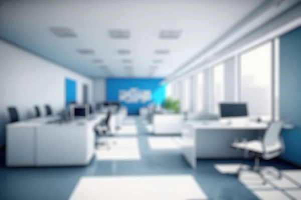 Blur Background Modern Office Interior Design Contemporary Workspace Creative Business — Stockfoto