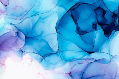 Soyut arkaplan için özgün tablodaki mermer mürekkep soyut sanat. Boyama, ombre alkol mürekkebinin pürüzsüz mermer arkaplan desenini yaratmak için yüksek kaliteli kağıt dokusuna boyanmış. .