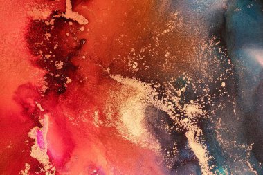 Enfes orjinal resmin mermer mürekkep sanatının soyut arkaplanını yakmak. Boyama, ombre alkol mürekkebinin pürüzsüz mermer arkaplan desenini yaratmak için yüksek kaliteli kağıt dokusuna boyanmış. .