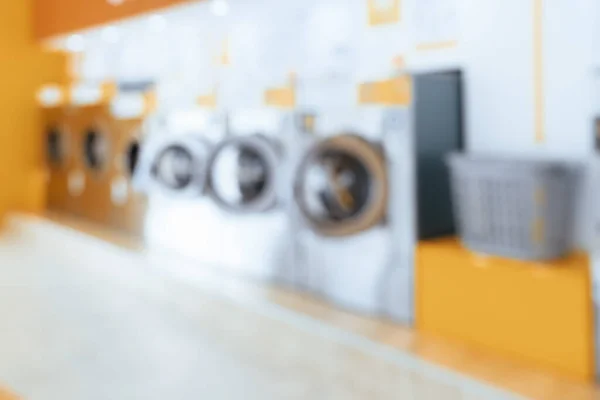 Blur Background Qualified Coin Operated Washing Machines Public Store Concept — Stock Photo, Image