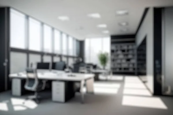 Blur Background Modern Office Interior Design Contemporary Workspace Creative Business — Zdjęcie stockowe