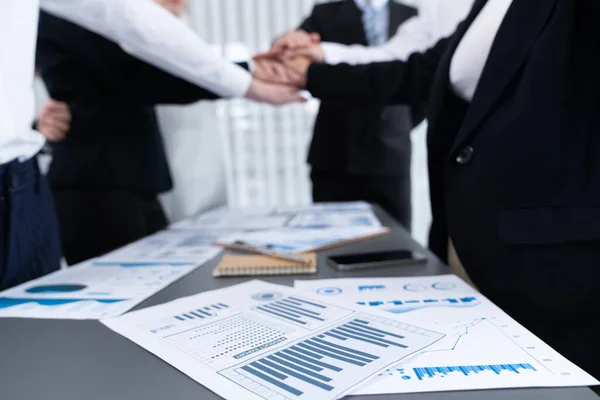 Focus Financial Report Statistic Charts Analyzed Papers Meeting Table Conference — Stock Photo, Image