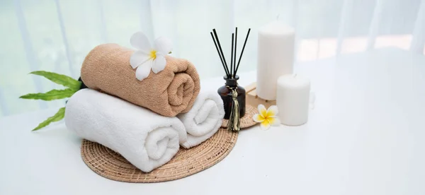Spa Accessory Composition Set Day Spa Hotel Beauty Wellness Center — Stock fotografie