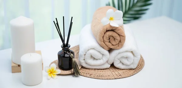 Spa Accessory Composition Set Day Spa Hotel Beauty Wellness Center — Foto de Stock