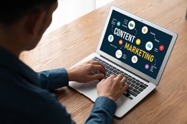 Mod çevrimiçi iş ve e-ticaret pazarlama stratejisi için içerik pazarlaması