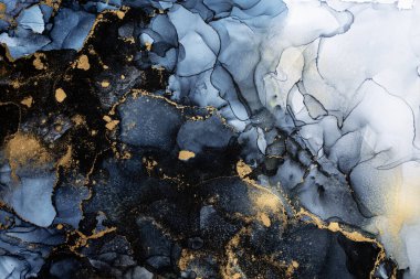 Soyut arkaplan için özgün tablodaki mermer mürekkep soyut sanat. Boyama, ombre alkol mürekkebinin pürüzsüz mermer arkaplan desenini yaratmak için yüksek kaliteli kağıt dokusuna boyanmış. .