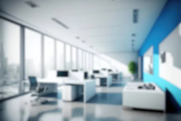 Blur Background Modern Office Interior Design Contemporary Workspace Creative Business — Photo