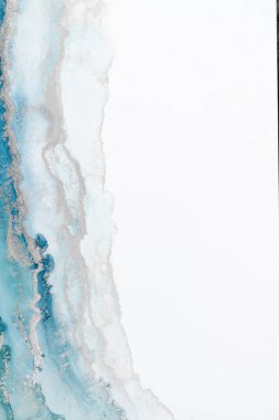 Marble ink abstract art from meticulous original painting abstract background . Painting was painted on high quality paper texture to create smooth marble background pattern of ombre alcohol ink .