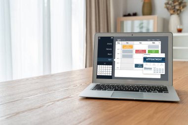 İnternet sitesindeki modish regrition için çevrimiçi aplikasyon rezervasyon takvimi