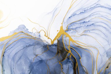 Marble ink abstract art from meticulous original painting abstract background . Painting was painted on high quality paper texture to create smooth marble background pattern of ombre alcohol ink .