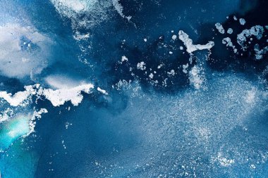 Soyut arkaplan için özgün tablodaki mermer mürekkep soyut sanat. Boyama, ombre alkol mürekkebinin pürüzsüz mermer arkaplan desenini yaratmak için yüksek kaliteli kağıt dokusuna boyanmış. .