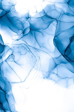 Soyut arkaplan için özgün tablodaki mermer mürekkep soyut sanat. Boyama, ombre alkol mürekkebinin pürüzsüz mermer arkaplan desenini yaratmak için yüksek kaliteli kağıt dokusuna boyanmış. .