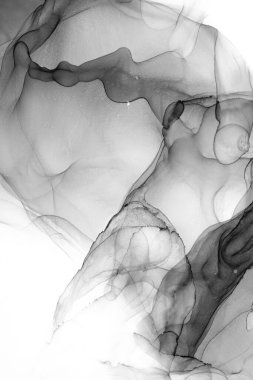 Soyut arkaplan için özgün tablodaki mermer mürekkep soyut sanat. Boyama, ombre alkol mürekkebinin pürüzsüz mermer arkaplan desenini yaratmak için yüksek kaliteli kağıt dokusuna boyanmış. .