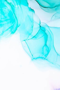 Soyut arkaplan için özgün tablodaki mermer mürekkep soyut sanat. Boyama, ombre alkol mürekkebinin pürüzsüz mermer arkaplan desenini yaratmak için yüksek kaliteli kağıt dokusuna boyanmış. .