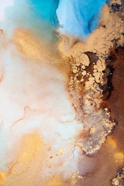 Soyut arkaplan için özgün tablodaki mermer mürekkep soyut sanat. Boyama, ombre alkol mürekkebinin pürüzsüz mermer arkaplan desenini yaratmak için yüksek kaliteli kağıt dokusuna boyanmış. .