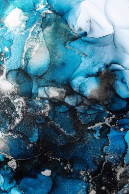 Soyut arkaplan için özgün tablodaki mermer mürekkep soyut sanat. Resim, Kintsuki mürekkep sanatının düz mermer arkaplan desenini yaratmak için yüksek kaliteli kağıt dokusuna boyanmış. .