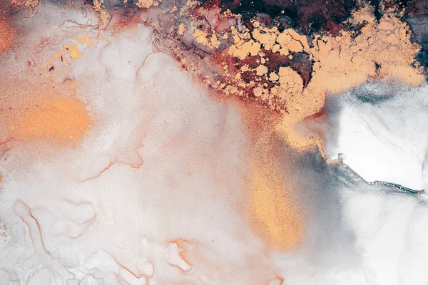 Enfes orjinal resmin mermer mürekkep sanatının soyut arkaplanını yakmak. Boyama, ombre alkol mürekkebinin pürüzsüz mermer arkaplan desenini yaratmak için yüksek kaliteli kağıt dokusuna boyanmış. .