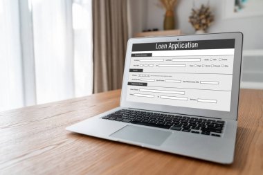 İnternet ağındaki mod dijital bilgi toplama için çevrimiçi kredi başvuru formu