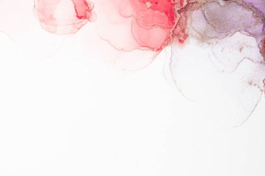 Marble ink abstract art from meticulous original painting abstract background . Painting was painted on high quality paper texture to create smooth marble background pattern of ombre alcohol ink .