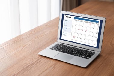 Kişisel düzenleyici ve çevrimiçi iş için mod zamanlama planlaması için bilgisayar yazılım uygulaması takvimiName