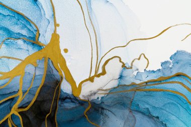 Marble ink abstract art from meticulous original painting abstract background . Painting was painted on high quality paper texture to create smooth marble background pattern of ombre alcohol ink .