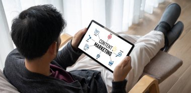 Mod çevrimiçi iş ve e-ticaret pazarlama stratejisi için içerik pazarlaması