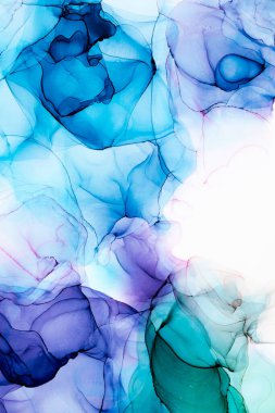 Soyut arkaplan için özgün tablodaki mermer mürekkep soyut sanat. Boyama, ombre alkol mürekkebinin pürüzsüz mermer arkaplan desenini yaratmak için yüksek kaliteli kağıt dokusuna boyanmış. .