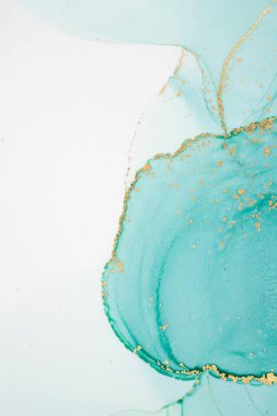 Mermer mürekkep soyut sanatının orijinal resmi. Örnek bir orjinal tablodan yüksek çözünürlüklü fotoğraf. Karargah kağıt dokusuna pürüzsüz mermer desen oluşturmak için soyut resim yapıldı.