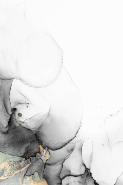 Soyut arkaplan için özgün tablodaki mermer mürekkep soyut sanat. Resim, Kintsuki mürekkep sanatının düz mermer arkaplan desenini yaratmak için yüksek kaliteli kağıt dokusuna boyanmış. .