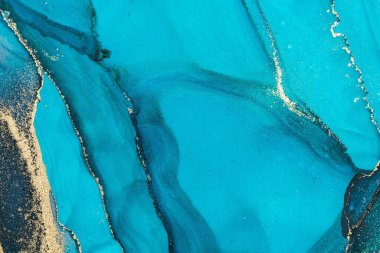 Mermer mürekkep soyut sanatının orijinal resmi. Örnek bir orjinal tablodan yüksek çözünürlüklü fotoğraf. Karargah kağıt dokusuna pürüzsüz mermer desen oluşturmak için soyut resim yapıldı.