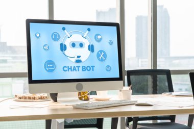 Müşteri sorularına otomatik olarak cevap veren mod çevrimiçi iş için Chatbot yazılım uygulaması