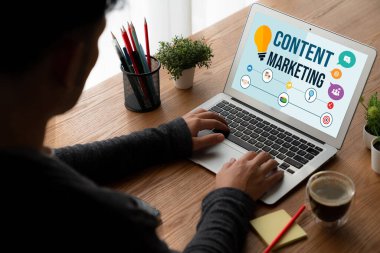 Mod çevrimiçi iş ve e-ticaret pazarlama stratejisi için içerik pazarlaması