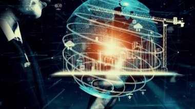 İnşaat tasarımında yenilikçi mimari ve yenilikçi mühendislik. Modern gayrimenkul ve emlak geliştirme kavramı.