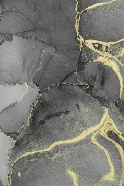 Mermer mürekkep soyut sanatının orijinal resmi. Örnek bir orjinal tablodan yüksek çözünürlüklü fotoğraf. Karargah kağıt dokusuna pürüzsüz mermer desen oluşturmak için soyut resim yapıldı.