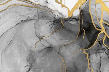 Marble ink abstract art from meticulous original painting abstract background . Painting was painted on high quality paper texture to create smooth marble background pattern of ombre alcohol ink .