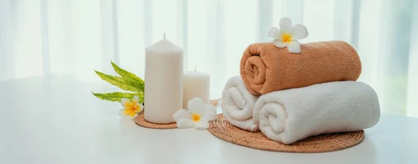 Spa Accessory Composition Set Day Spa Hotel Beauty Wellness Center — Foto Stock