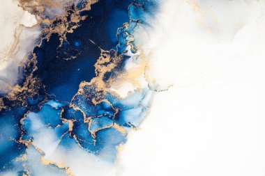 Soyut arkaplan için özgün tablodaki mermer mürekkep soyut sanat. Boyama, ombre alkol mürekkebinin pürüzsüz mermer arkaplan desenini yaratmak için yüksek kaliteli kağıt dokusuna boyanmış. .