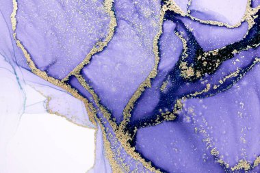 Mermer mürekkep soyut sanatının orijinal resmi. Örnek bir orjinal tablodan yüksek çözünürlüklü fotoğraf. Karargah kağıt dokusuna pürüzsüz mermer desen oluşturmak için soyut resim yapıldı.