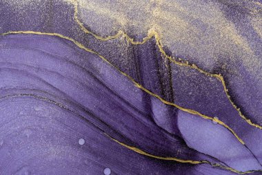 Mermer mürekkep soyut sanatının orijinal resmi. Örnek bir orjinal tablodan yüksek çözünürlüklü fotoğraf. Karargah kağıt dokusuna pürüzsüz mermer desen oluşturmak için soyut resim yapıldı.