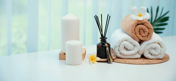 Spa Accessory Composition Set Day Spa Hotel Beauty Wellness Center — 图库照片