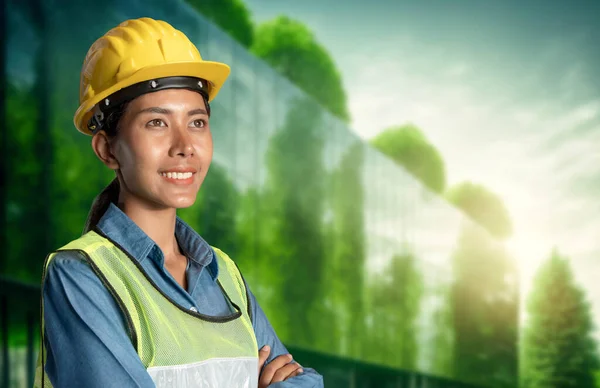 An industry worker portrait at workplace, exceptional industrial job occupation