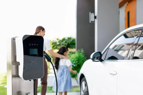 Focus Electric Charging Station Power Clean Energy Electric Vehicle Home — Foto Stock