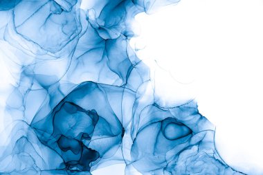 Soyut arkaplan için özgün tablodaki mermer mürekkep soyut sanat. Boyama, ombre alkol mürekkebinin pürüzsüz mermer arkaplan desenini yaratmak için yüksek kaliteli kağıt dokusuna boyanmış. .