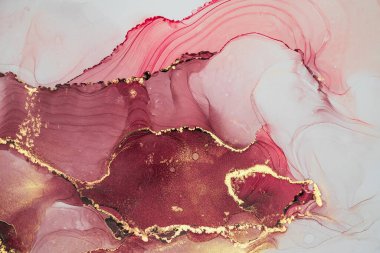 Mermer mürekkep soyut sanatının orijinal resmi. Örnek bir orjinal tablodan yüksek çözünürlüklü fotoğraf. Karargah kağıt dokusuna pürüzsüz mermer desen oluşturmak için soyut resim yapıldı.