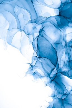 Soyut arkaplan için özgün tablodaki mermer mürekkep soyut sanat. Boyama, ombre alkol mürekkebinin pürüzsüz mermer arkaplan desenini yaratmak için yüksek kaliteli kağıt dokusuna boyanmış. .